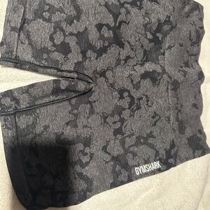 Gymshark Charcoal and Black Patterned Shorts
